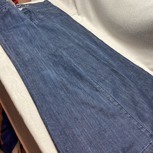 7 for all mankind dark wash dojo blue jeans size 30 - Picture 8 of 13